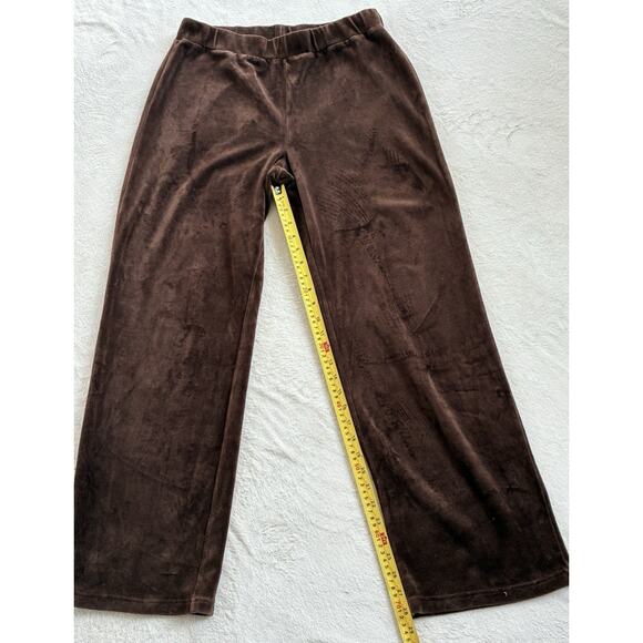 JONES NEW YORK Womens 2 Piece Velour Jogging Track Suit Pants Jacket Large Brown - Picture 7 of 12